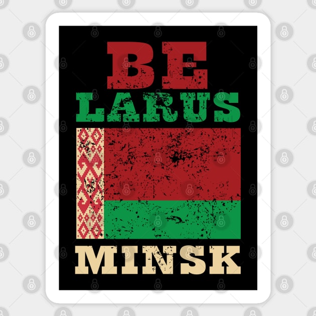 Flag of Belarus Sticker by KewaleeTee